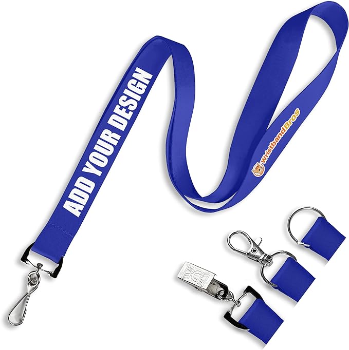 Wristband Bros Custom Lanyards For ID Badges, Keys & More | Add Text & Logos | by WristbandBros