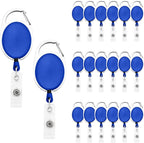 Fushing 20Pcs Retractable ID Badge Holders ID Badge Reels by Fushing