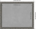 Amanti Art Black Framed Magnetic Board 36x44 X-Large Vision Board - Image 2