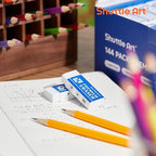Erasers, Shuttle Art 144 Pack Premium Eraser Bulk - Image 6