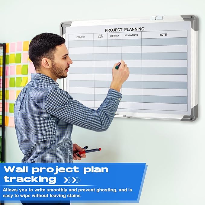 Lincia Project Planning Dry Erase Whiteboard Magnetic Dry Erase Board - Image 5
