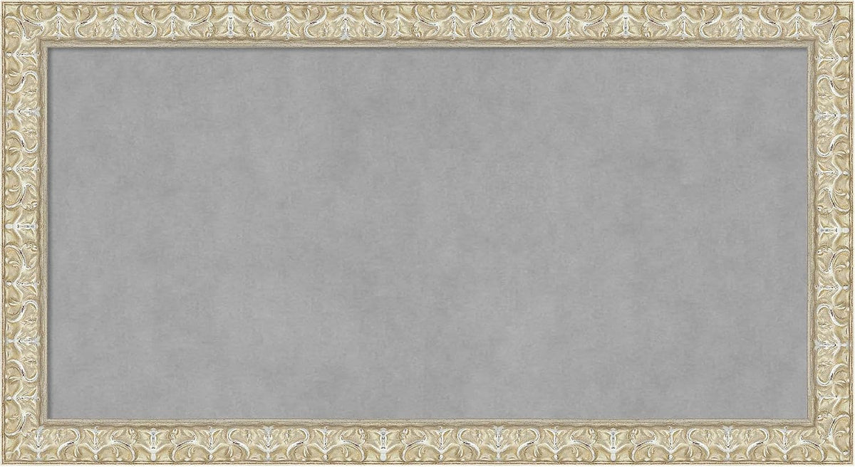 Amanti Art Silver Framed Magnetic Board 14x26 Small Vision Board