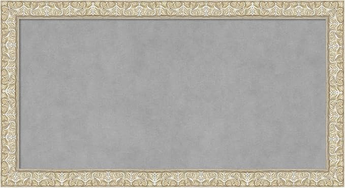 Amanti Art Silver Framed Magnetic Board 14x26 Small Vision Board by AmantiArt