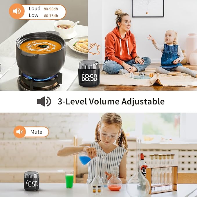 MeesMeek Digital Kitchen Timer, Countdown Countup Timer - Image 5