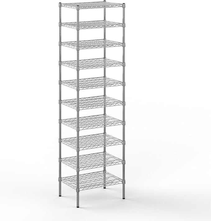 Regal Altair 18" Deep x 24" Wide x 86" Height Wire Shelving Kit | 10-Tier | NSF by Regal+Altair