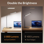 lepower desk lamp, 800lm led for home office, close-up detail