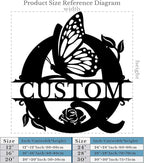 Personalized Custom Letter Name metal Signs, Custom Black Letter Monogram Wall - Image 5