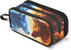 BOENLE Wolf Ice Blue Fire Pencil Case Box Boys Girls Large Pencil Pouch by BOENLE-WELCOMEYOURCOMING
