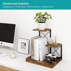 ELITEROO Desk Shelf Organizer, Wood Desktop Organizer Small Bookshelf, 3 Tier - Image 6