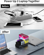 415W Charging Station for Multiple Devices, 10-Port USB C Fast Charger Station - Image 6