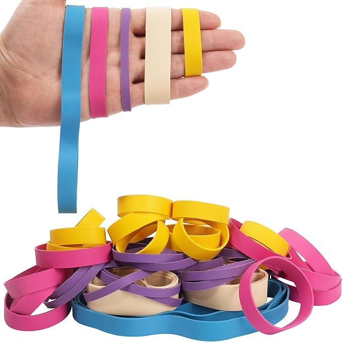 65Pcs Rubber Bands Assorted Sizes Colors 6 sizes #82#84 size94 size64 size107 - Image 2