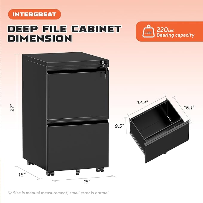 INTERGREAT Mobile File Cabinet - Image 3