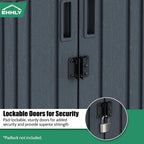ehhly heavy duty tall storage cabinet outdoor weatherproof, close-up detail