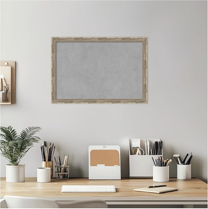 Amanti Art Silver Framed Magnetic Board 14x20 Small Vision Board - Image 5