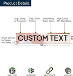 Custom Sign, Custom Street Sign, 11 Font Colors, 13 Font Styles, 4 Hole Options - Image 6