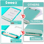 Sooez Clipboard with Storage, High Capacity Nursing Clip Board 8.5 x 11 with - Image 3