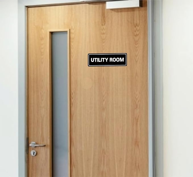 Utility Room Sign, Premium Durable Acrylic Material, Super Strong Adhesive - Image 5