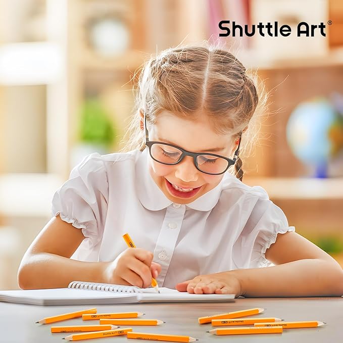 Shuttle Art 900 Pack #2 HB Golf Pencils, Wood-cased 3.5” Mini Pencils Bulk - Image 7