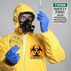SmartSign - S-2917-AL-14 "Think Safety First - Wear Personal Protective - Image 10