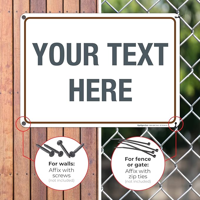 Custom Sign, Personalized Metal Signs, Customize - Image 4