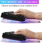 Computer Keyboard Stand with Wrist Rest, Ergonomic Tilted Keyboard Holder - Image 2