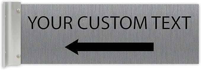 ALPHA DOG SIGNS Custom Projecting Hallway Sign, Personalized Indoor Outdoor by AlphaDog