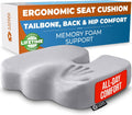 5 STARS UNITED Seat Cushion for Tailbone Pain Relief – Memory Foam Cushion for