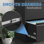 FLIXELIO File Cabinets 2 Drawer, Metal Office Storage Filing Cabinet - Image 6