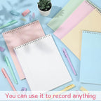 Maitys 6 Pcs Legal Pad Steno Spiral Notebook 8.5" x 11" Top Bound Spiral Pads - Image 4