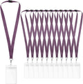 24-Pack Dark Purple Breakaway Lanyards by WEZEBEL