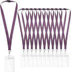 24-Pack Dark Purple Breakaway Lanyards by WEZEBEL