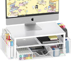OPNICE Desk Organizers and Accessories, 2-Tier Computer Monitor Stand Riser by OPNICE