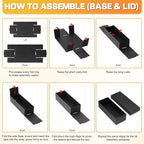 QLOUNI Business Card Storage Box 4 Pack, Business Card Holder Case - Image 3