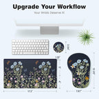 Ospelelf Ergonomic Mouse Pad and Keyboard Stand Wrist Rest Set, Memory Foam - Image 6