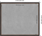 Amanti Art Black Framed Magnetic Board 43x51 Oversize Vision Board - Image 4