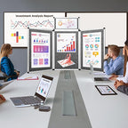 Nisorpa 3+1 Panel Trade Show Presentation Board 70.8 x 35.4 in Desktop Tri Fold - Image 8