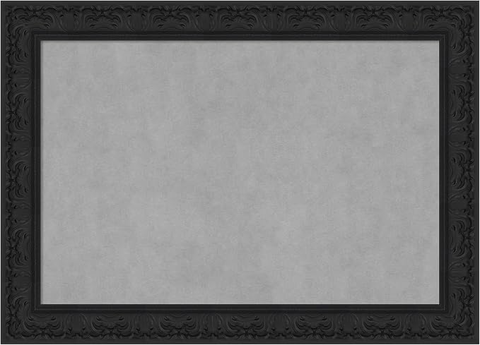 Amanti Art Black Framed Magnetic Board 31x43 Large Vision Board by AmantiArt