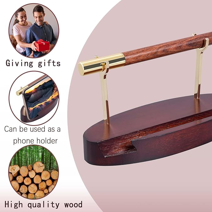 Htoxsdc Pen Holder Desk Organizers and Accessories Desk Decor ，Exquisite Wooden - Image 6