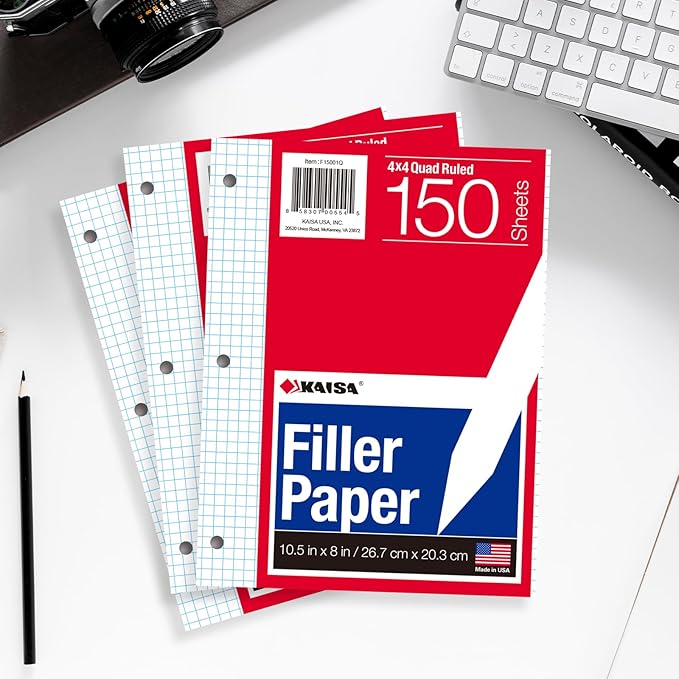 KAISA Graph Paper Filler Paper, 150sheet/pack - Image 7
