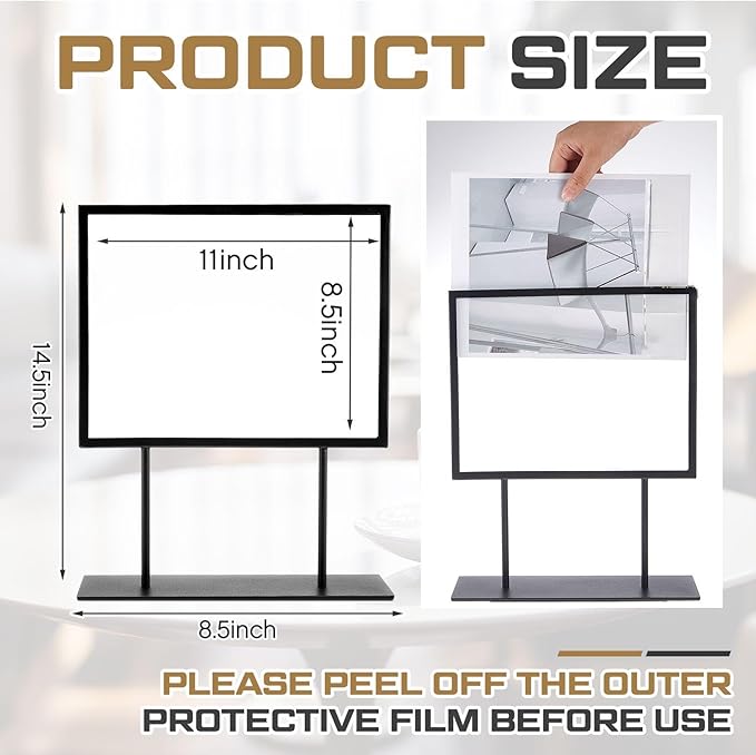 Zhengmy 1 Pcs Tabletop Sign Holder - Image 2