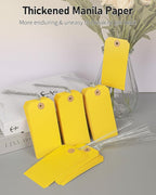 Uniclife 100 Pcs Yellow Blank Shipping Tags - Image 3