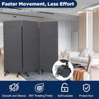 Sound Proof Dividers w/Wheels, Portable Office Wall Divider - Image 3