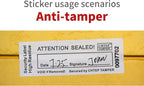 ChtepTamper 100 Pieces Total Transfer Tamper-Evident Stickers Security Labels - Image 4