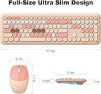 MOFII Wireless Keyboard Mouse Combo, Colorful Compact Full Size Wireless - Image 7