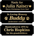 Personalized Name Plates, Trophy Plates Engraved, Custom Name Plate by Caramel