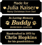 Personalized Name Plates, Trophy Plates Engraved, Custom Name Plate by Caramel