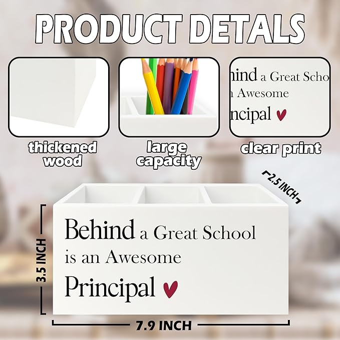 XPH Principal Gifts Pen Pencil Holder Organizer - Image 7