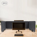 Clamp-On Acoustic Desk Divider, Desktop Privacy Panel, Sound Absorbing - Image 8