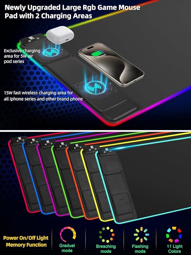 XXL Mouse Pad with Phone Holder - Image 2