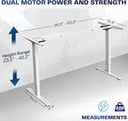 VIVO Electric Dual Motor Stand Up Desk Frame - Image 3